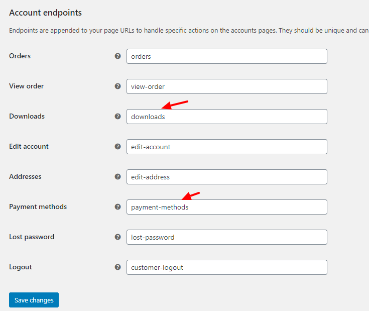 WooCommerce My Account Endpoint