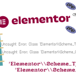 How to fix Elementor Scheme errors: 'Elementor\\Scheme_Typography'  & 'Elementor\\Scheme_Color' 