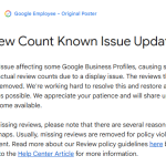 Missing Google Reviews? The Latest Bug Causing Review Count Errors